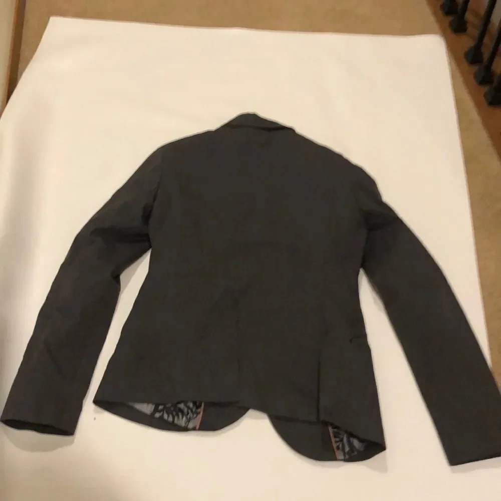 Sisley Grey pinstriped three button jacket - Picture 5 of 5
